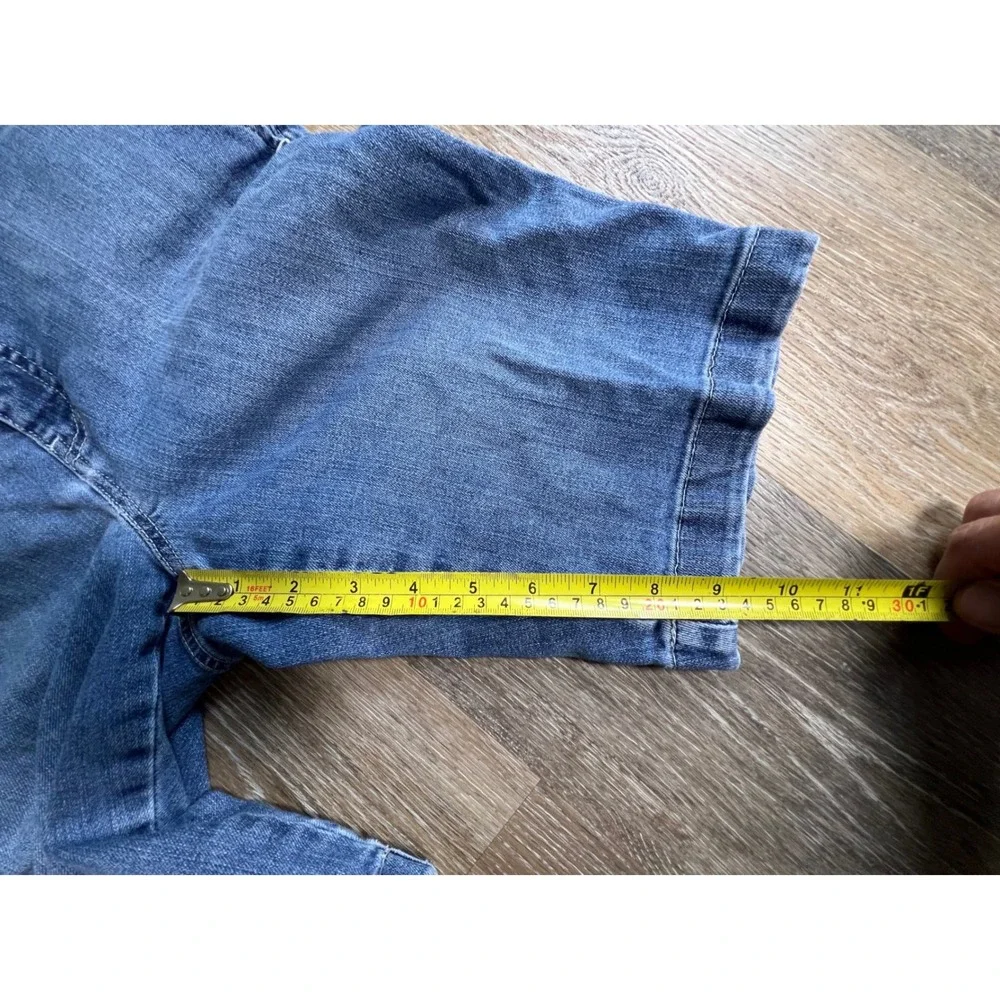 Lauren Ralph Lauren Denim Bermuda Shorts Womens‎ 8 Blue Mid Rise Stretch